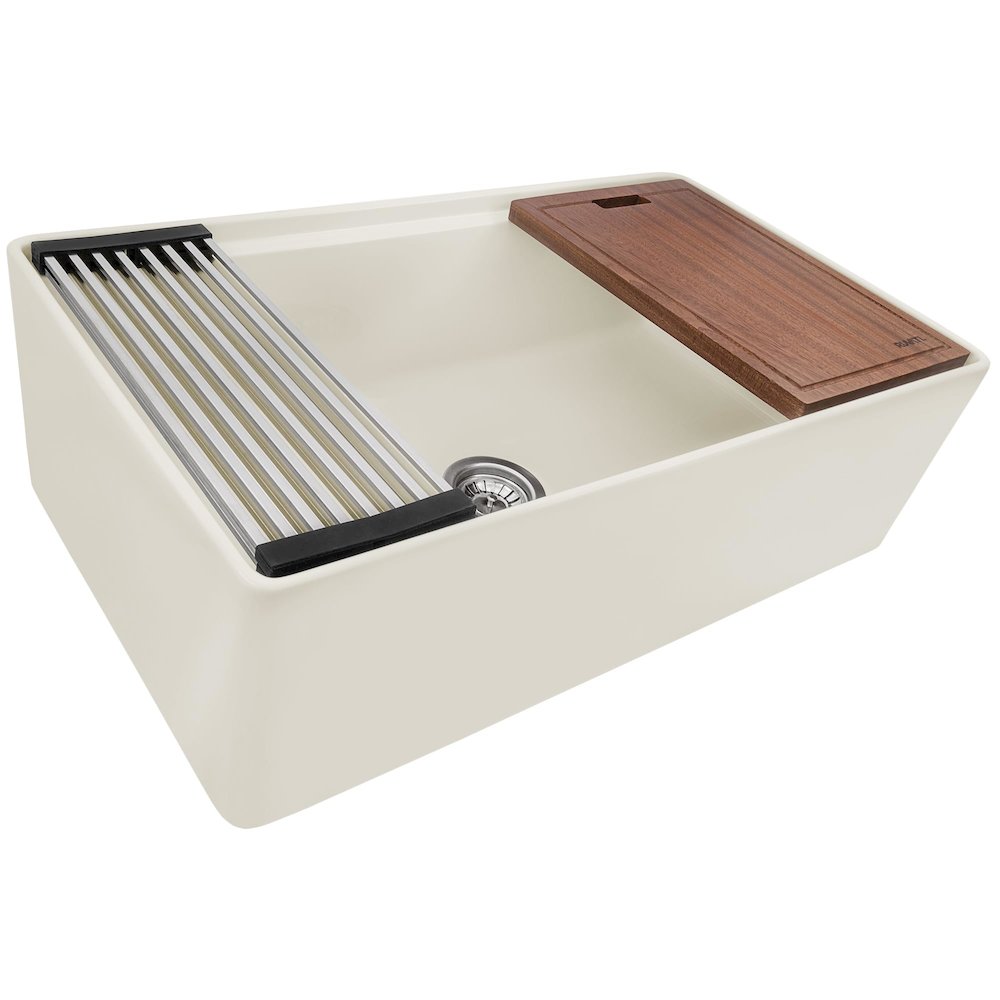 33 inch Workstation Emerald Green Farmhouse Kitchen Sink Apron Front Single Bowl. Picture 1