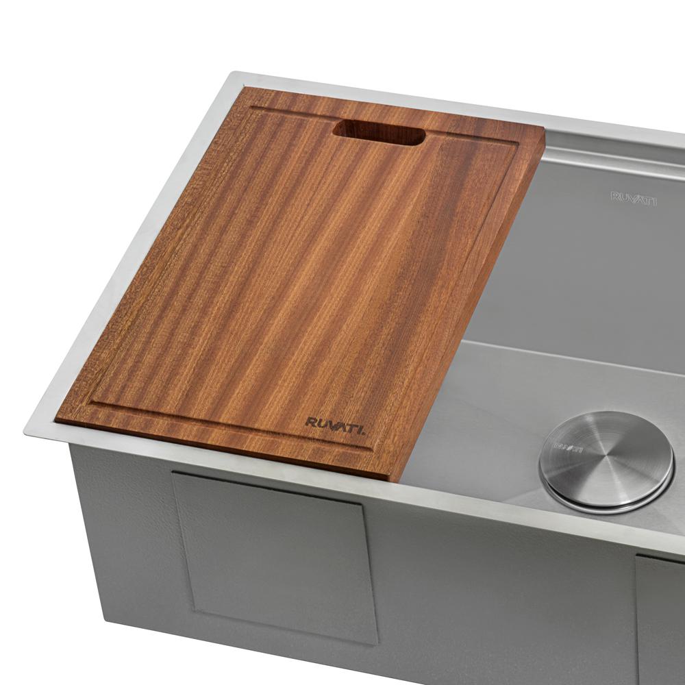 Ruvati 17 x 11 inch Solid Wood Replacement Cutting Board. Picture 1