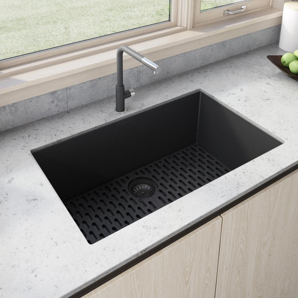Ruvati 33 x 19 inch Undermount Single Bowl Kitchen Sink. Picture 1