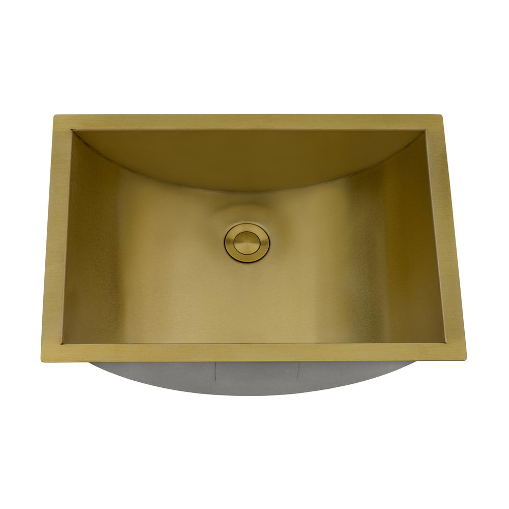 Ruvati 18 x 12 inch Rectangular Bathroom Sink Undermount. Picture 3