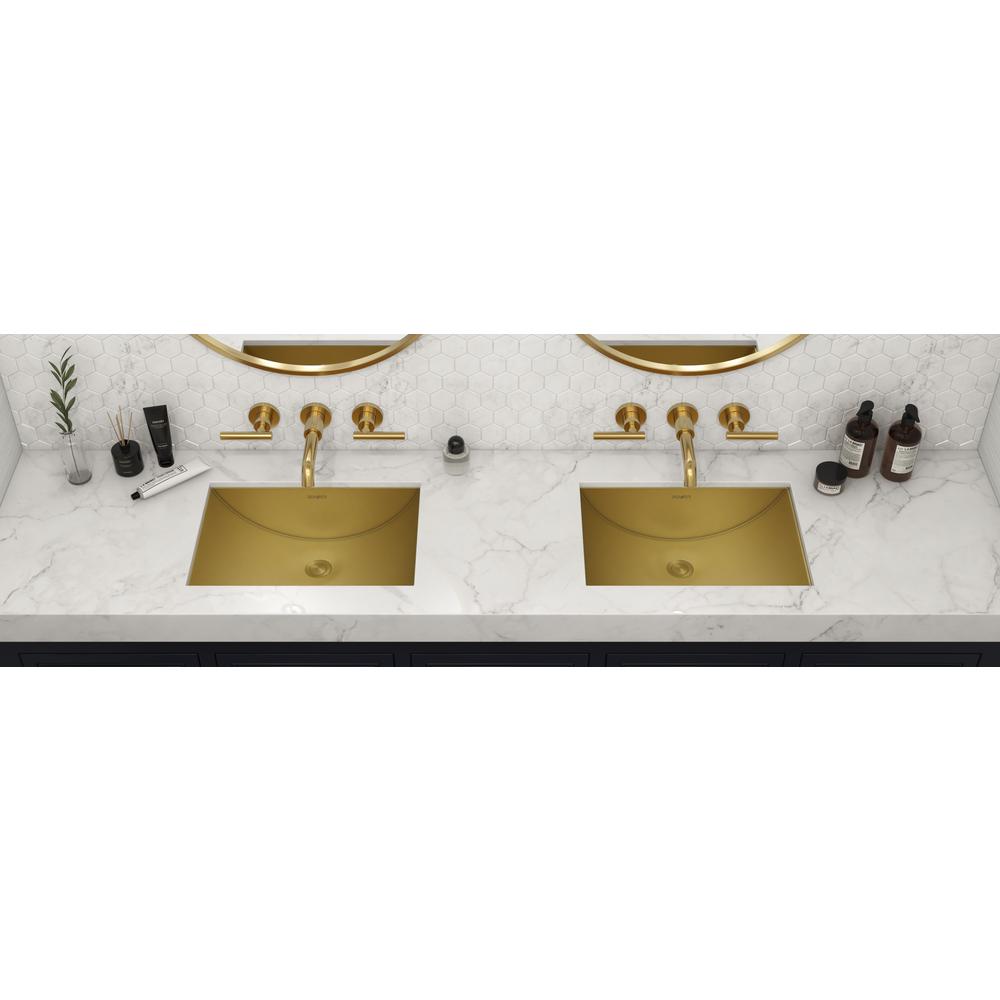 Ruvati 18 x 12 inch Rectangular Bathroom Sink Undermount. Picture 7
