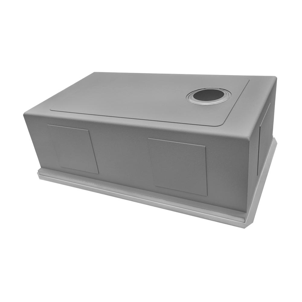 Ruvati 27-inch Slope Bottom Offset Drain Undermount 16 Gauge Kitchen Sink. Picture 9