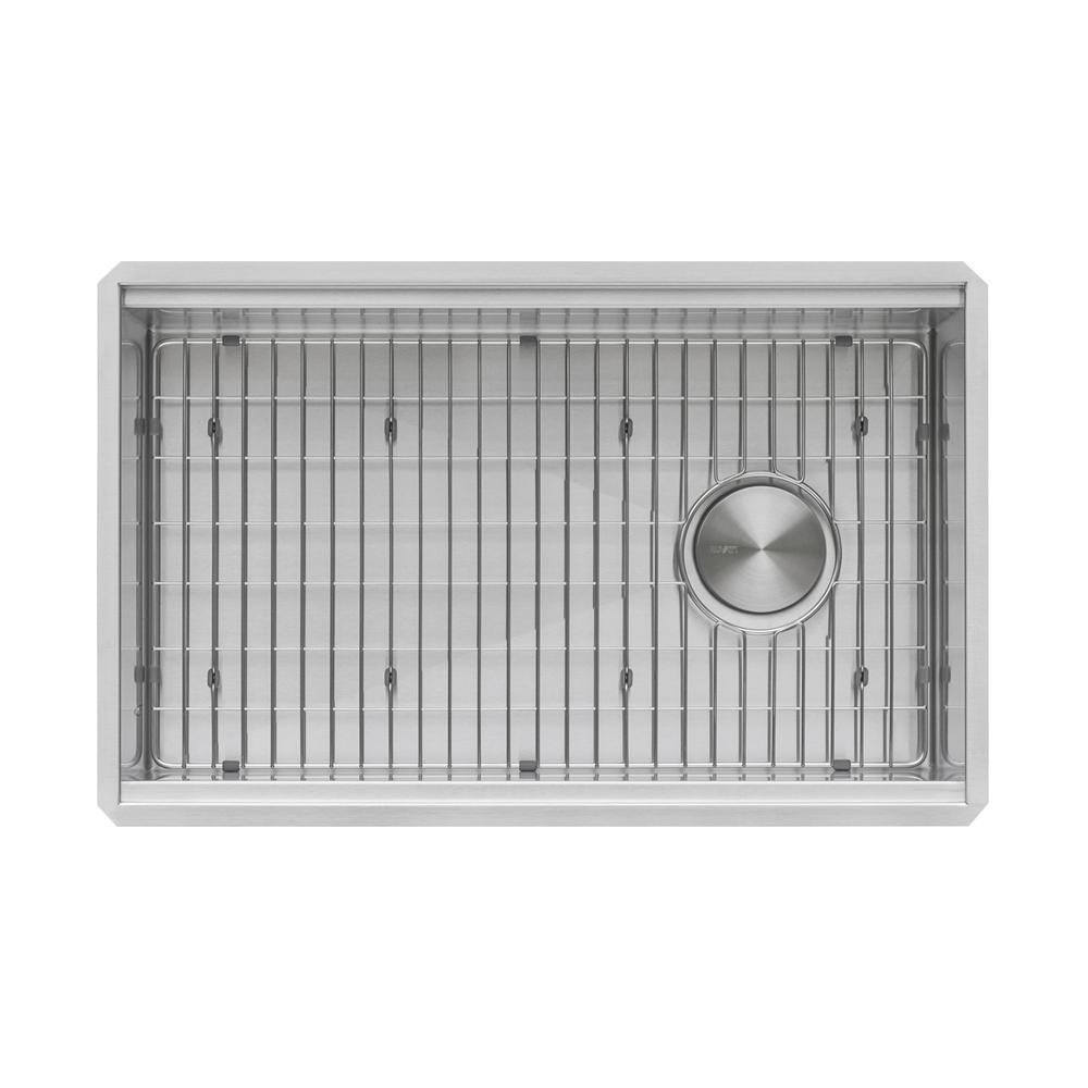 Ruvati 27-inch Slope Bottom Offset Drain Undermount 16 Gauge Kitchen Sink. Picture 10