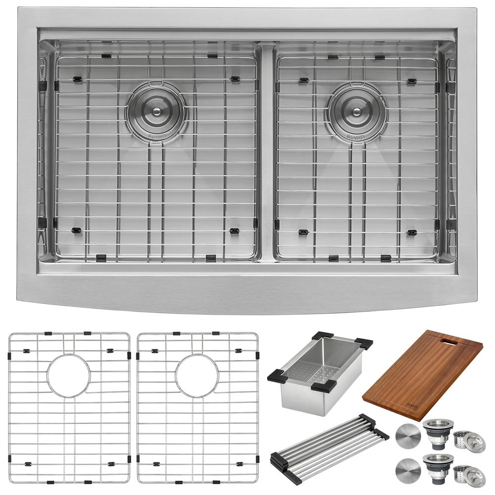 Ruvati 33" Kitchen Sink 16 Gauge. Picture 7