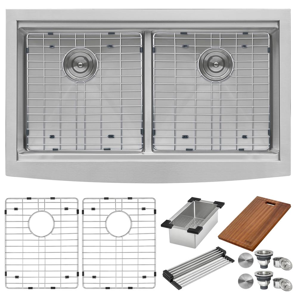 Ruvati 36" Kitchen Sink 16 Gauge. Picture 7
