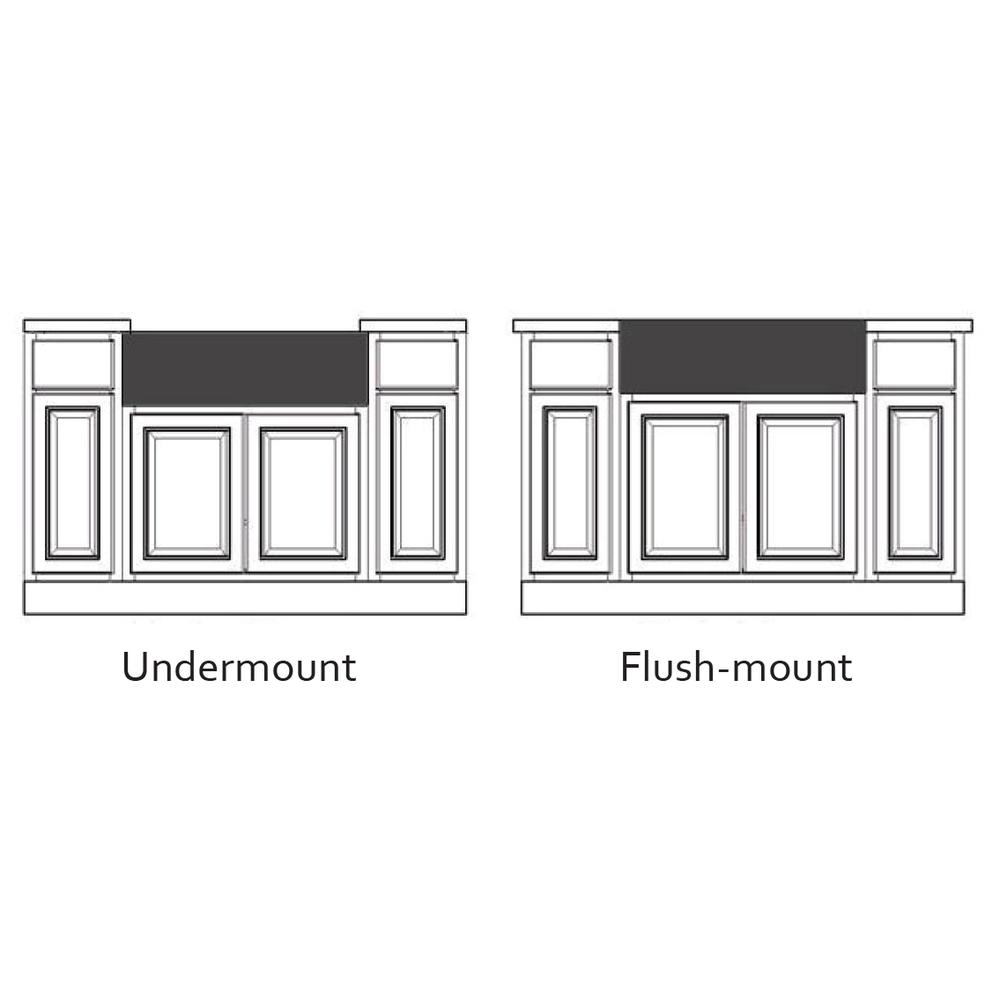 Ruvati 33 x 20 inch Fireclay Reversible Apron-Front Kitchen Sink Single Bowl. Picture 17