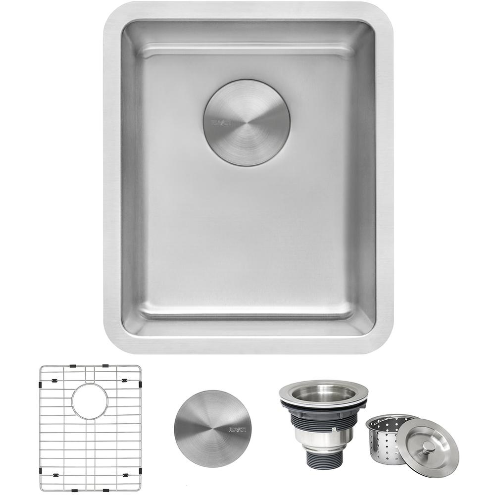 Ruvati 12-inch Undermount Bar Prep Kitchen Sink 16 Gauge Single Bowl. Picture 1