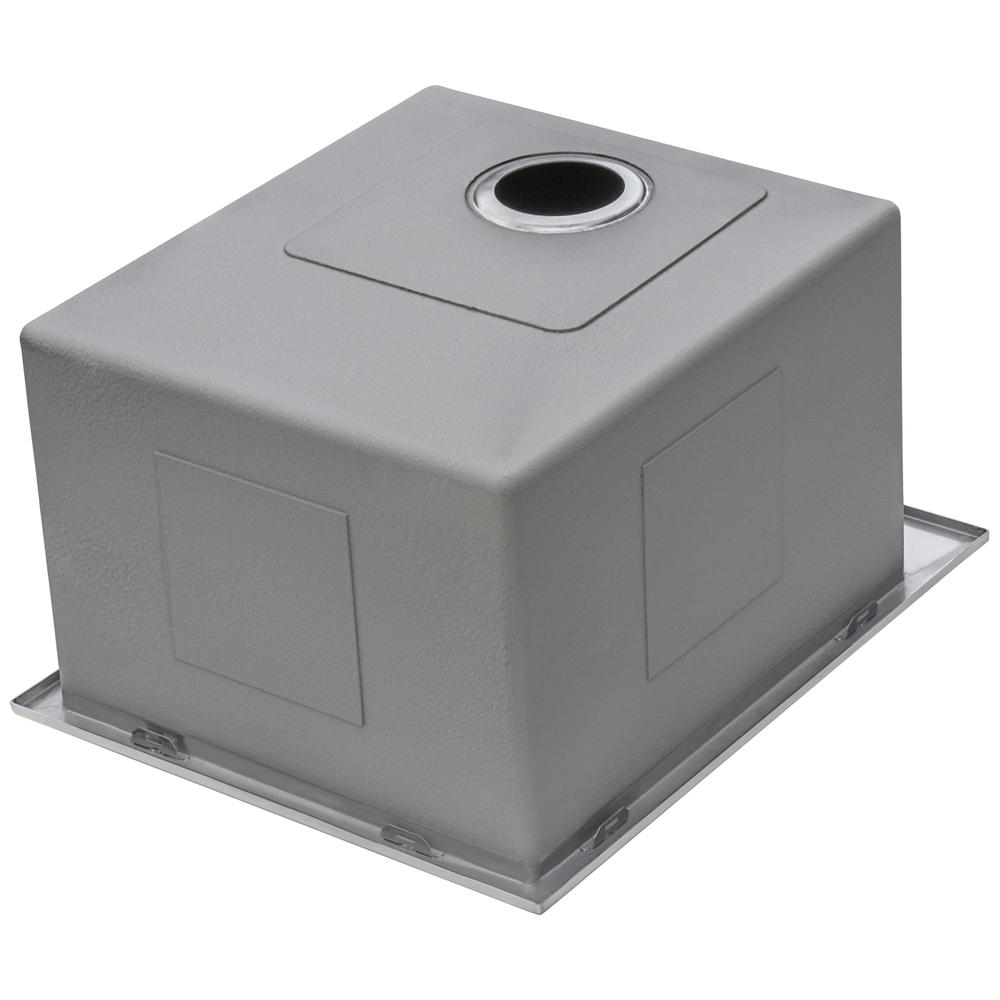 Ruvati Laundry Utility Sink 18 x 22 x 12 inch Rounded Corners Deep 16 Gauge. Picture 9