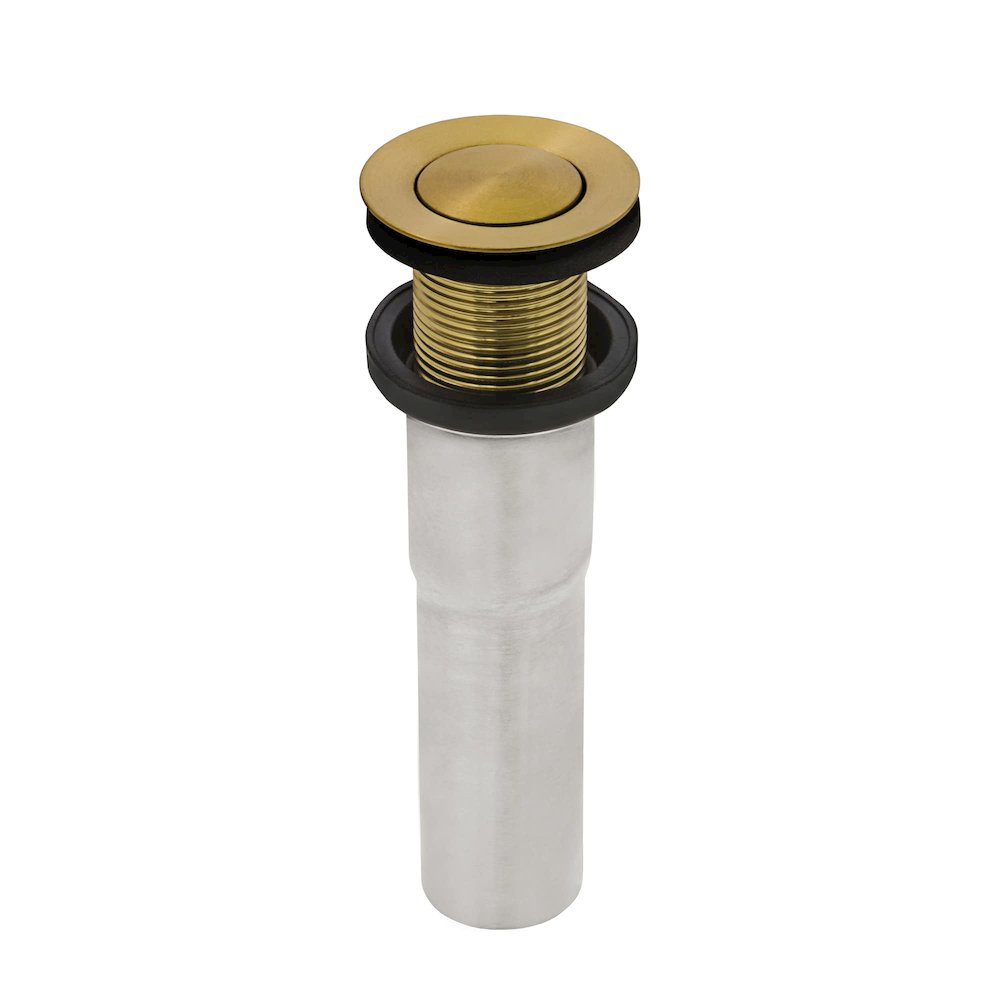 34 x 14 inch Brushed Gold Polished Brass Rectangular Bathroom Sink Undermount. Picture 7