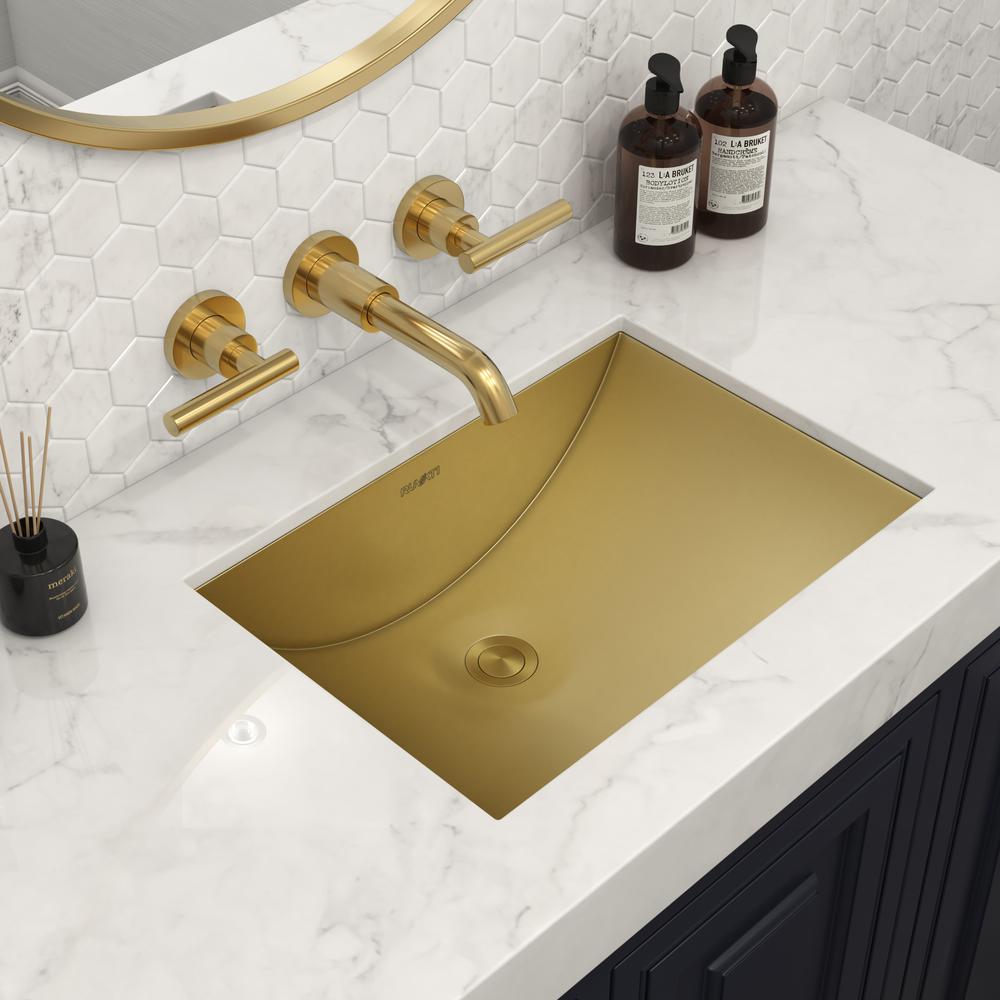 Ruvati 18 x 12 inch Rectangular Bathroom Sink Undermount. Picture 9