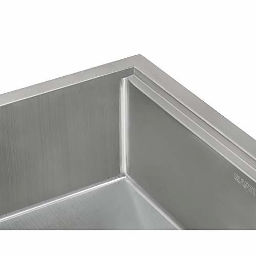 33-inch Workstation Ledge Rounded Corners Undermount 16 Kitchen Sink Single Bowl. Picture 5