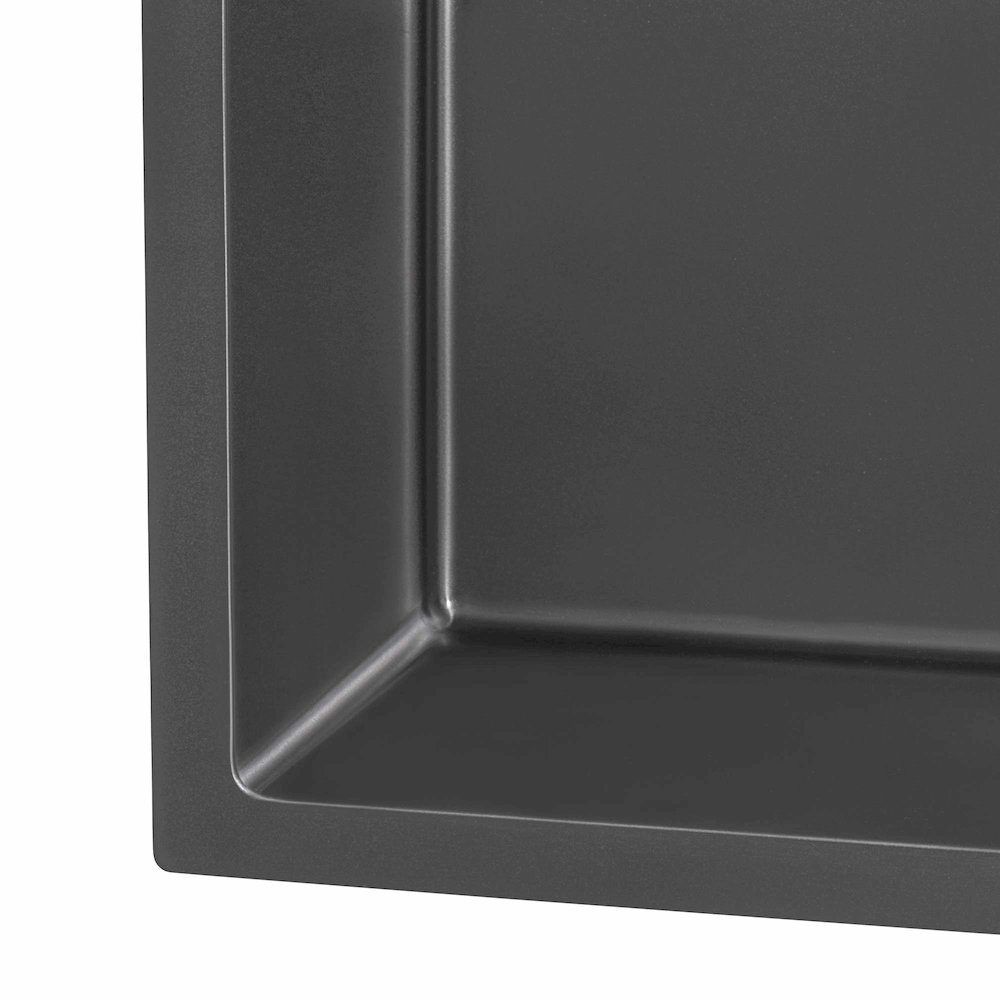 15inch Gunmetal Black Stainless Steel Drop-in Topmount Bar Prep Sink Single Bowl. Picture 5