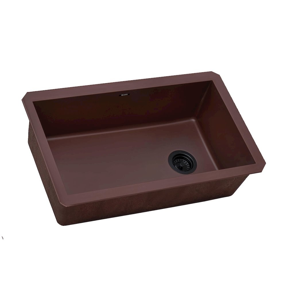 32 x 19 inch epiGranite Undermount Granite Composite Single Bowl Kitchen Sink. Picture 1