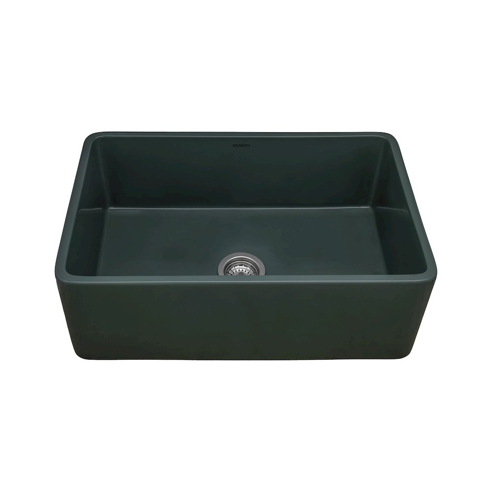 33 x 20 inch Fireclay Reversible Farmhouse Apron-Front Kitchen Sink Single Bowl. Picture 2