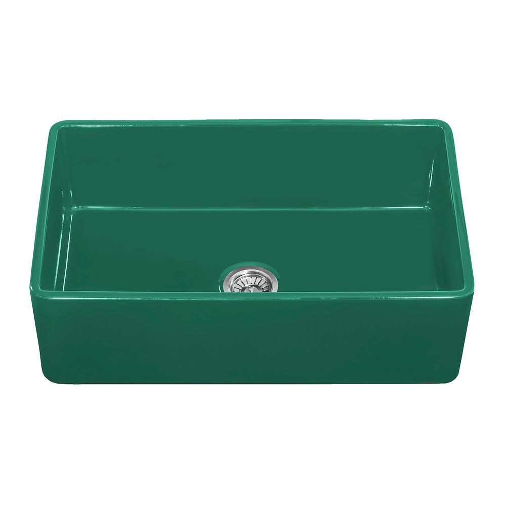30 x 20 inch Fireclay Reversible Farmhouse Apron-Front Kitchen Sink Single Bowl. Picture 3