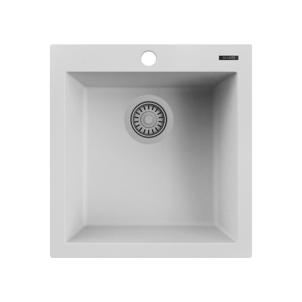 18 x 20 inch epiGranite Drop-in Topmount Granite Composite Single Bowl Wet. Picture 1