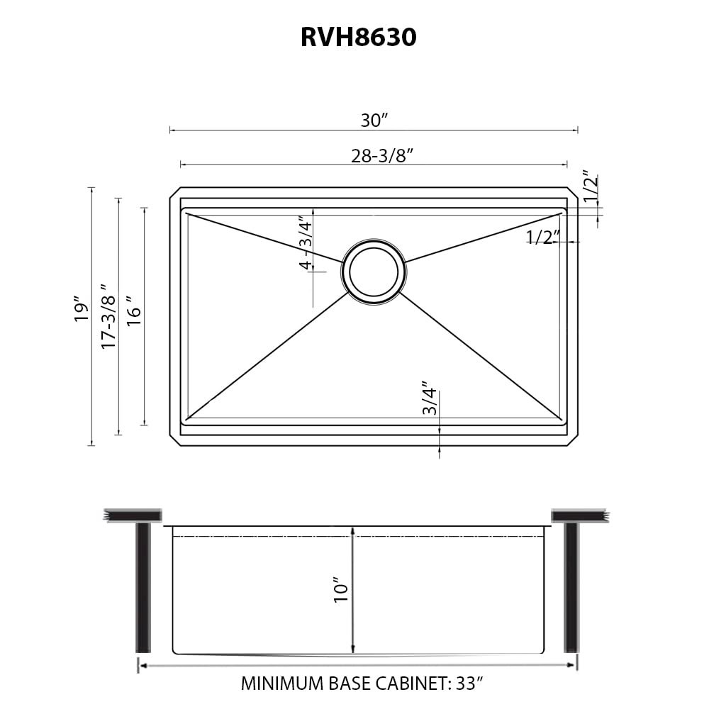 30-inch Workstation Scratch Resistant Embossed Kitchen Sink Stainless Steel. Picture 9