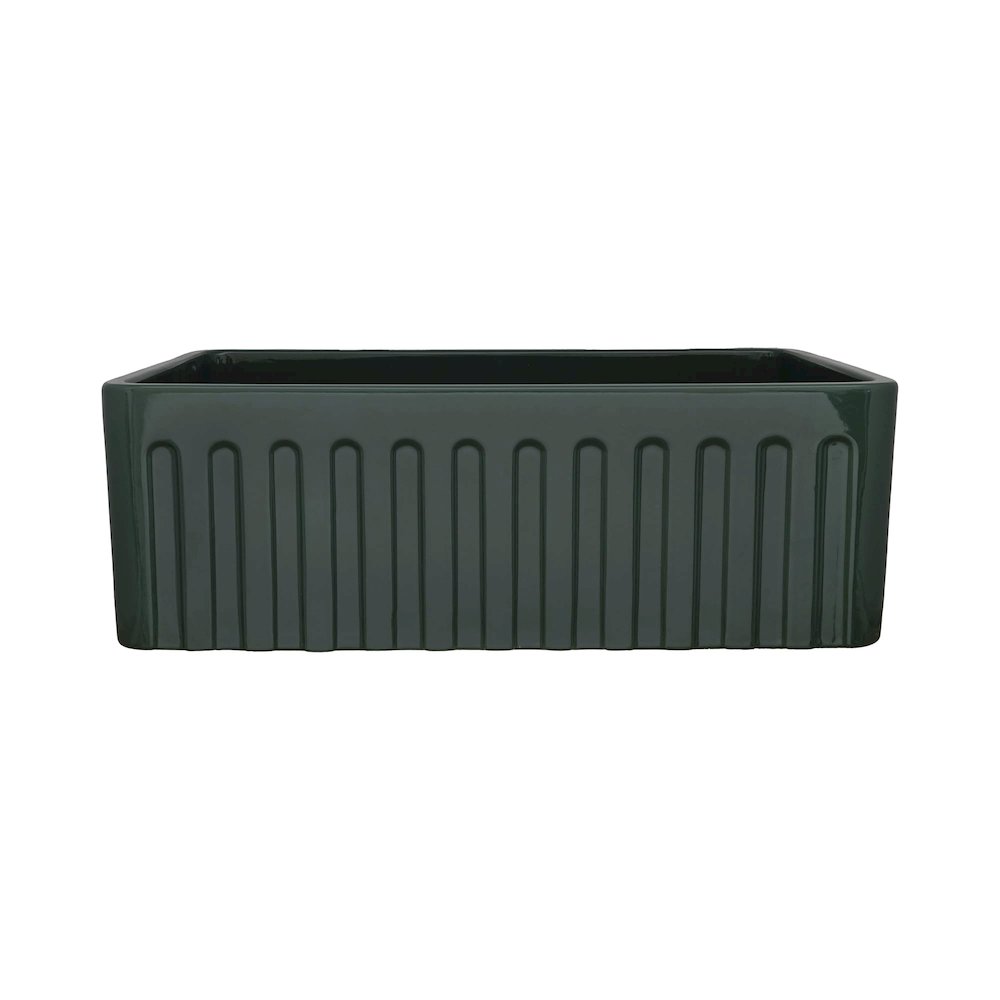 33 x 20 inch Fireclay Reversible Farmhouse Apron-Front Kitchen Sink Single Bowl. Picture 3