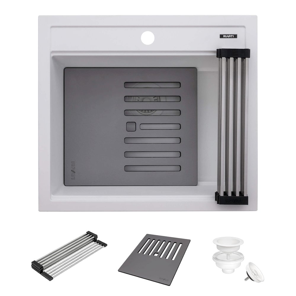 23-inch epiCube Granite Composite Workstation Drop-in Topmount. Picture 2