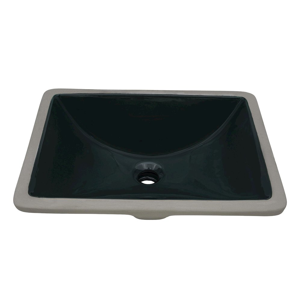 18 x 13 inch Undermount Bathroom Sink Emerald Green. Picture 1