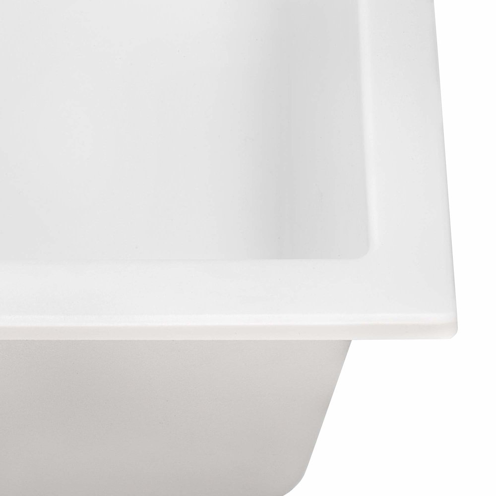 18 x 20 inch epiGranite Drop-in Topmount Granite Composite Single Bowl Wet. Picture 4