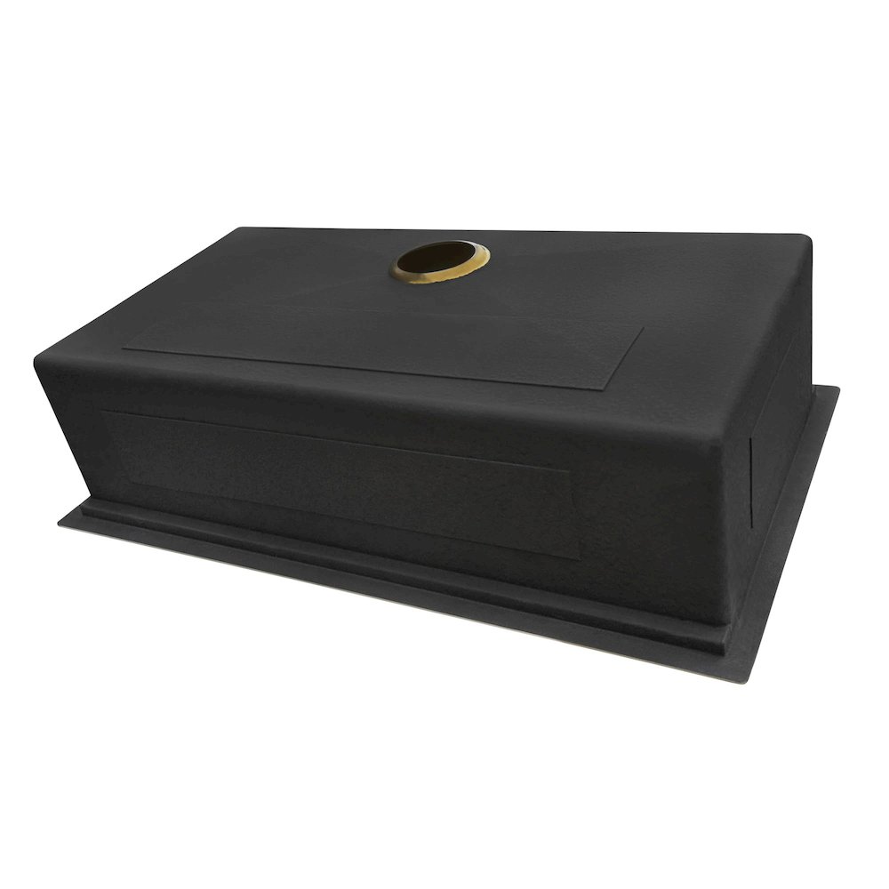 30in Polished Brass Matte Gold Workstation Undermount Kitchen Sink Single Bowl. Picture 5