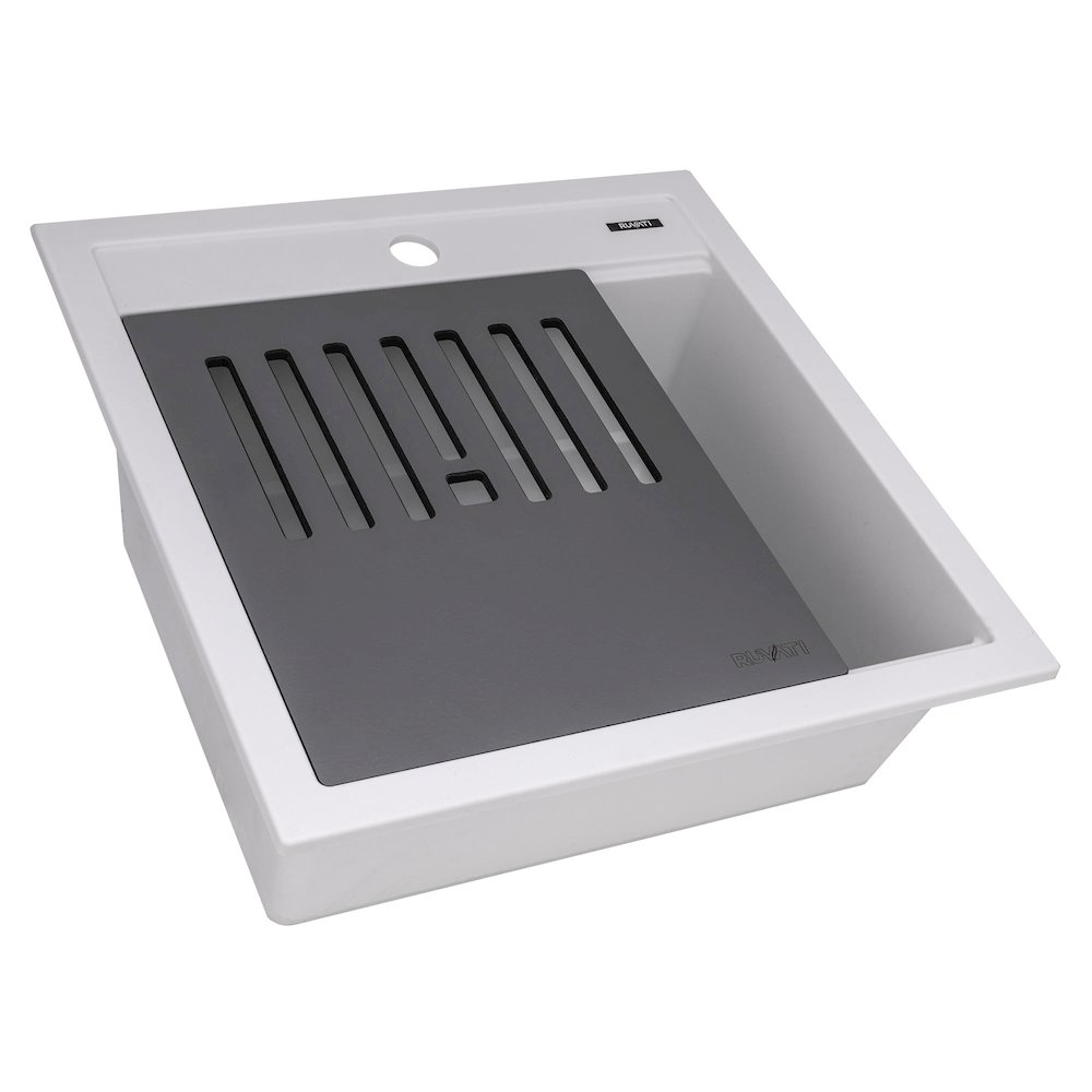 20-inch epiCube Granite Composite Workstation Drop-in Topmount Wet Bar Prep. Picture 3