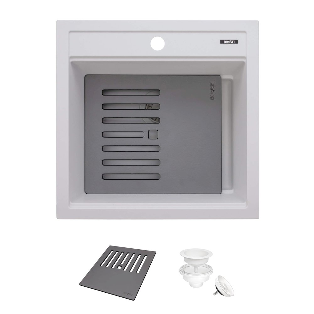 20-inch epiCube Granite Composite Workstation Drop-in Topmount Wet Bar Prep. Picture 2
