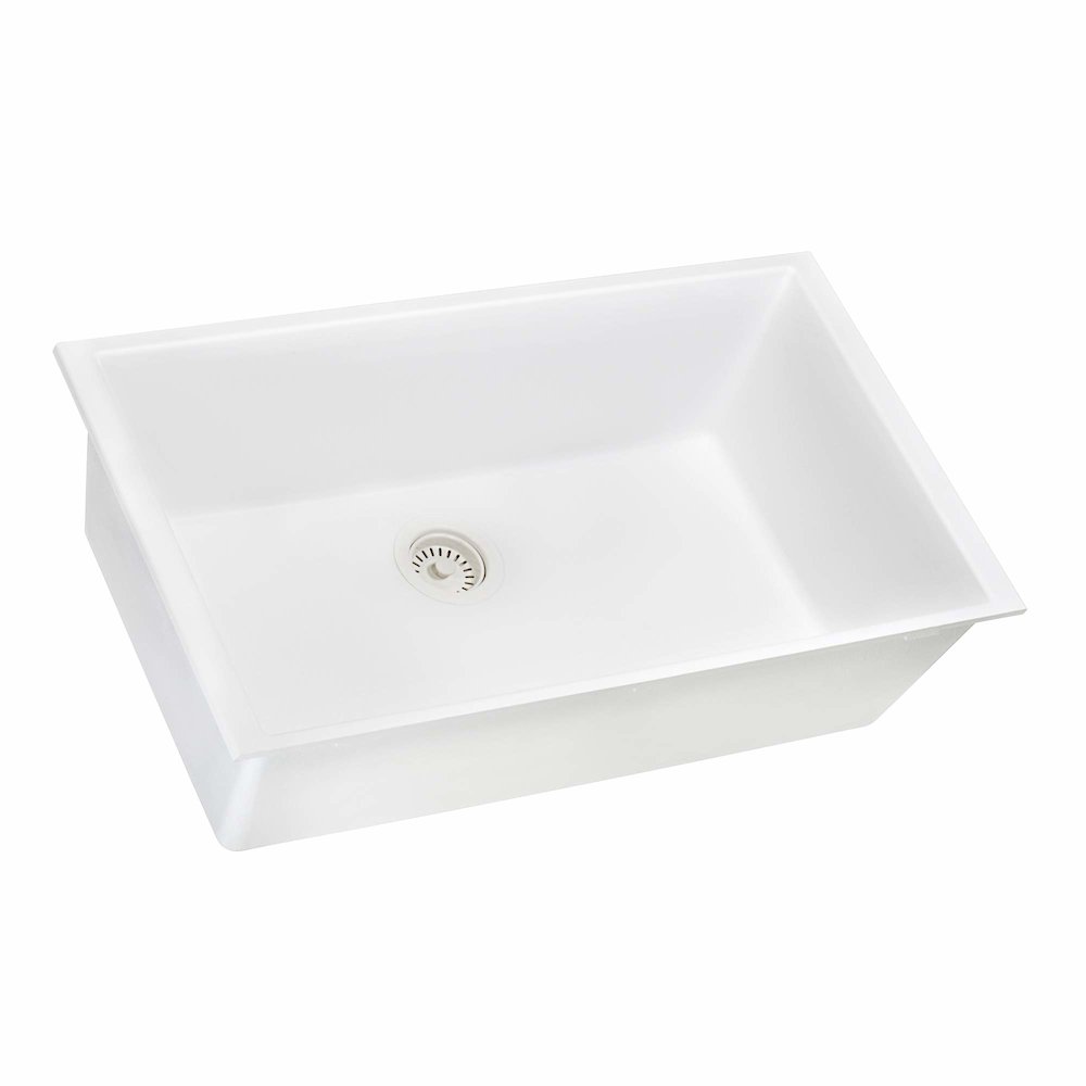 27 x 18 inch Granite Composite Undermount Single Bowl Kitchen Sink. Picture 3