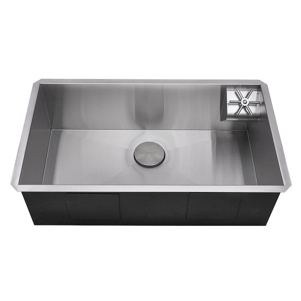 Glass Rinser and Sink Combo 30-inch Stainless Steel Kitchen Sink Single Bowl. Picture 2