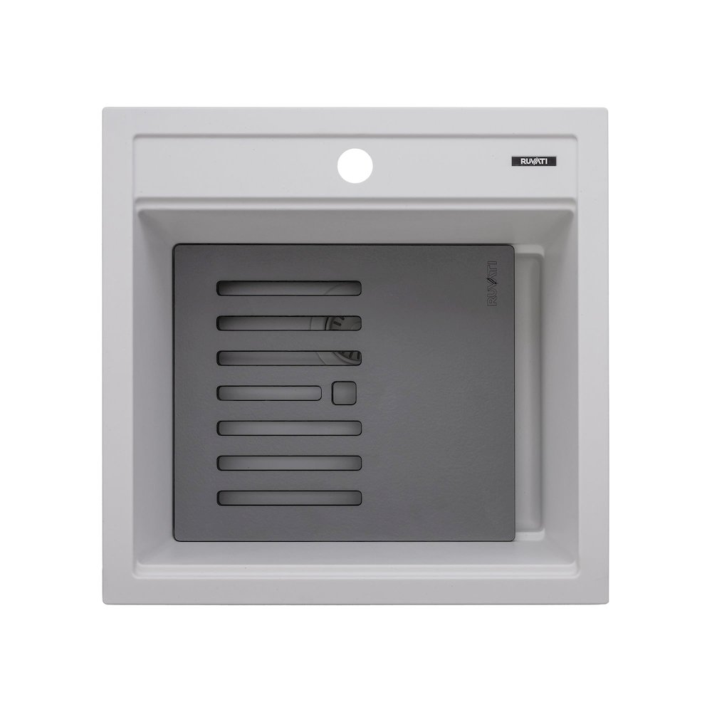 20-inch epiCube Granite Composite Workstation Drop-in Topmount Wet Bar Prep. Picture 5