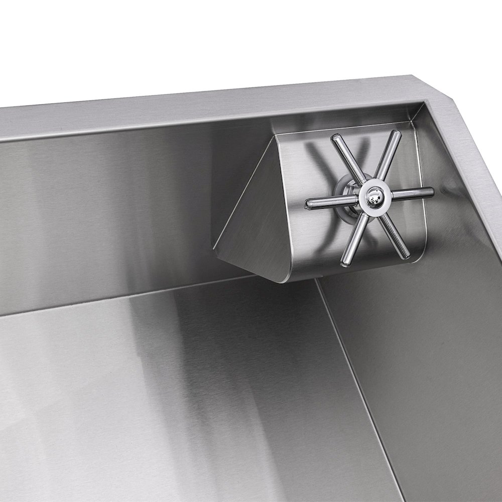 Glass Rinser and Sink Combo 30-inch Stainless Steel Kitchen Sink Single Bowl. Picture 6