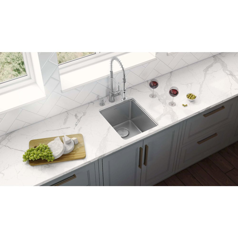 27-inch Undermount Kitchen Sink 16 Gauge Stainless Steel Single Bowl - RVM5927. Picture 6