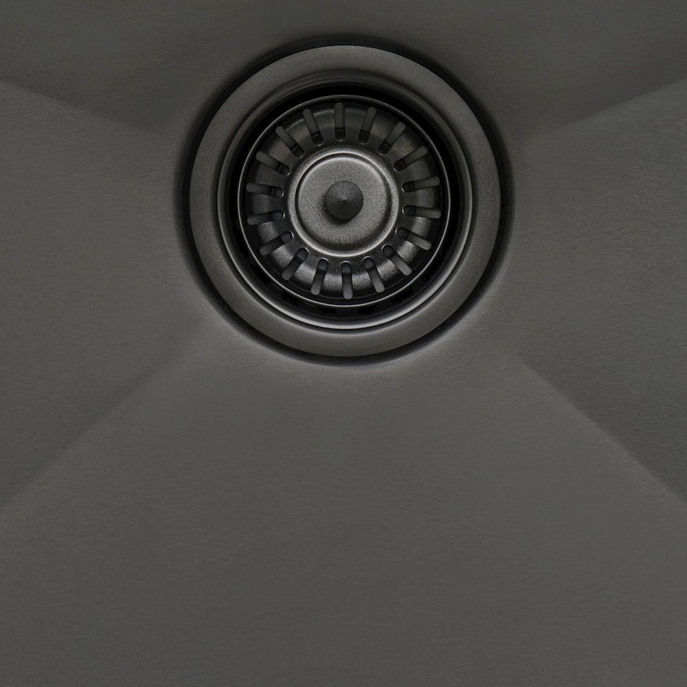 15-inch Gunmetal Black Stainless Steel Undermount Bar Prep 16 Gauge Kitchen Sink. Picture 5