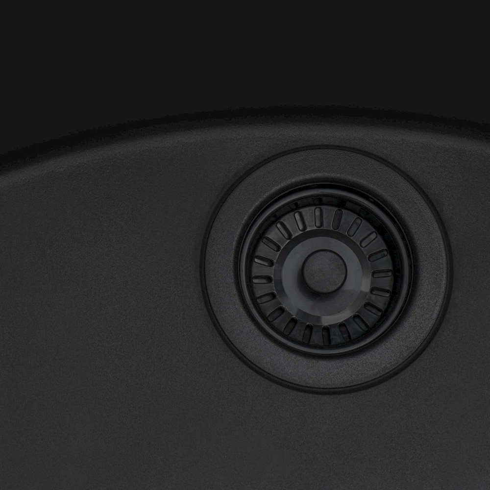 18 x 20 inch epiGranite Drop-in Topmount Granite Composite Single Bowl. Picture 4