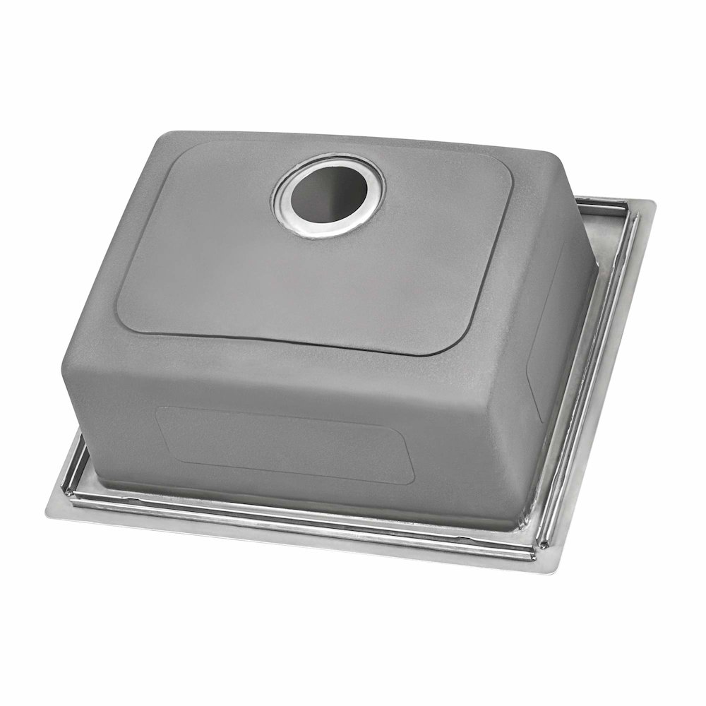 21-inch Topmount Bar Prep Kitchen Sink 16 Gauge Stainless Steel Single Bowl. Picture 7