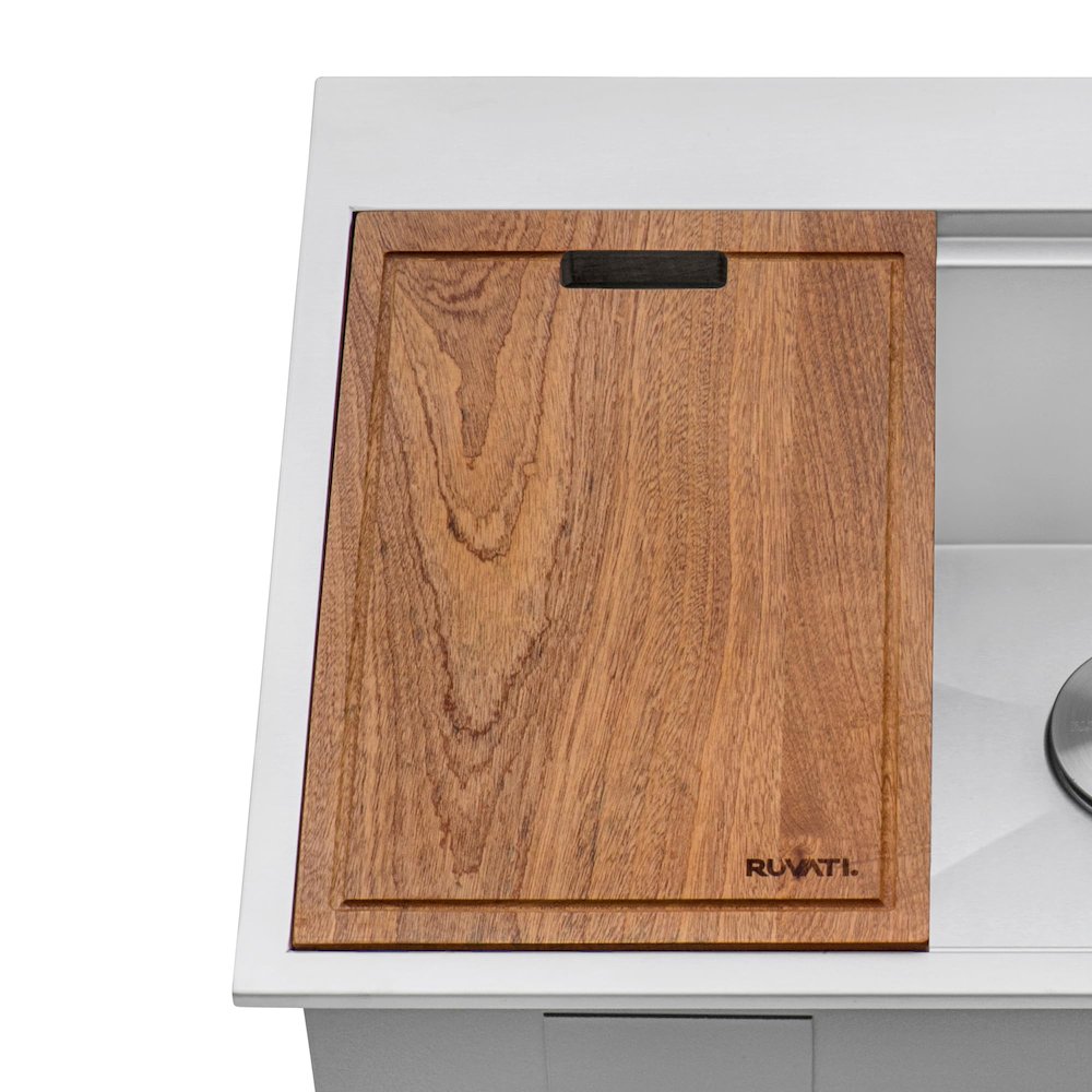 23 x 20 inch Workstation Drop-in Topmount Kitchen Sink 16 Gauge Stainless Steel. Picture 5