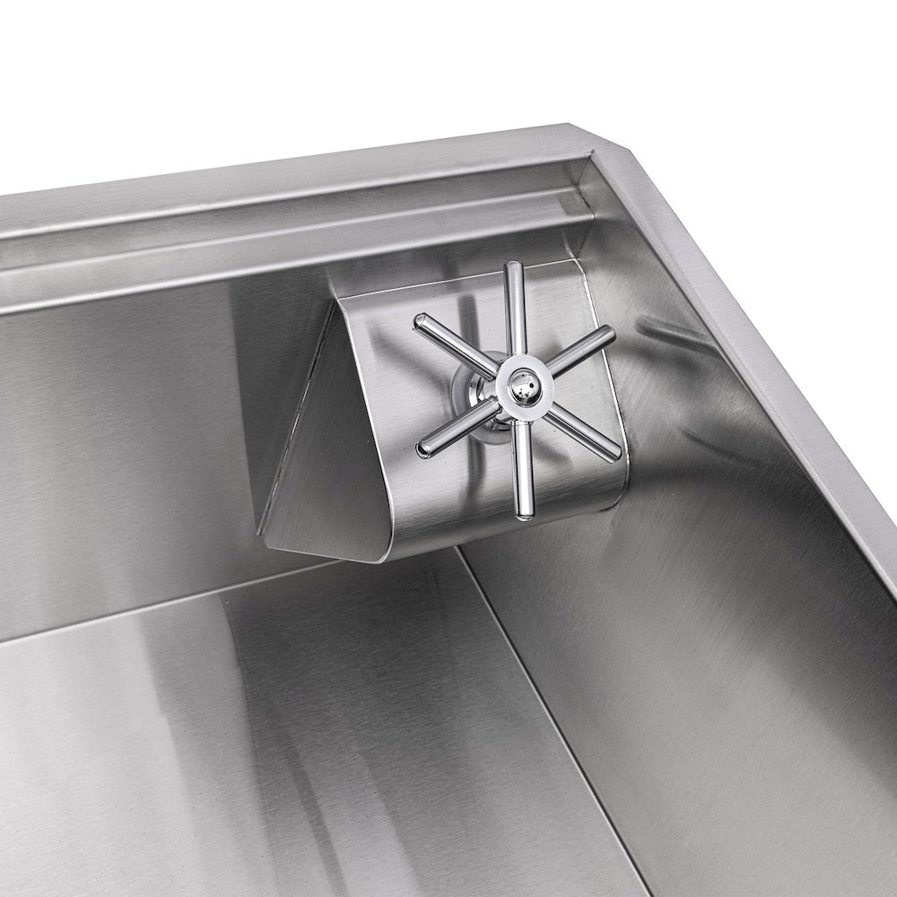 32-inch Glass Rinser and Sink Combo Workstation Kitchen Sink Single Bowl. Picture 4