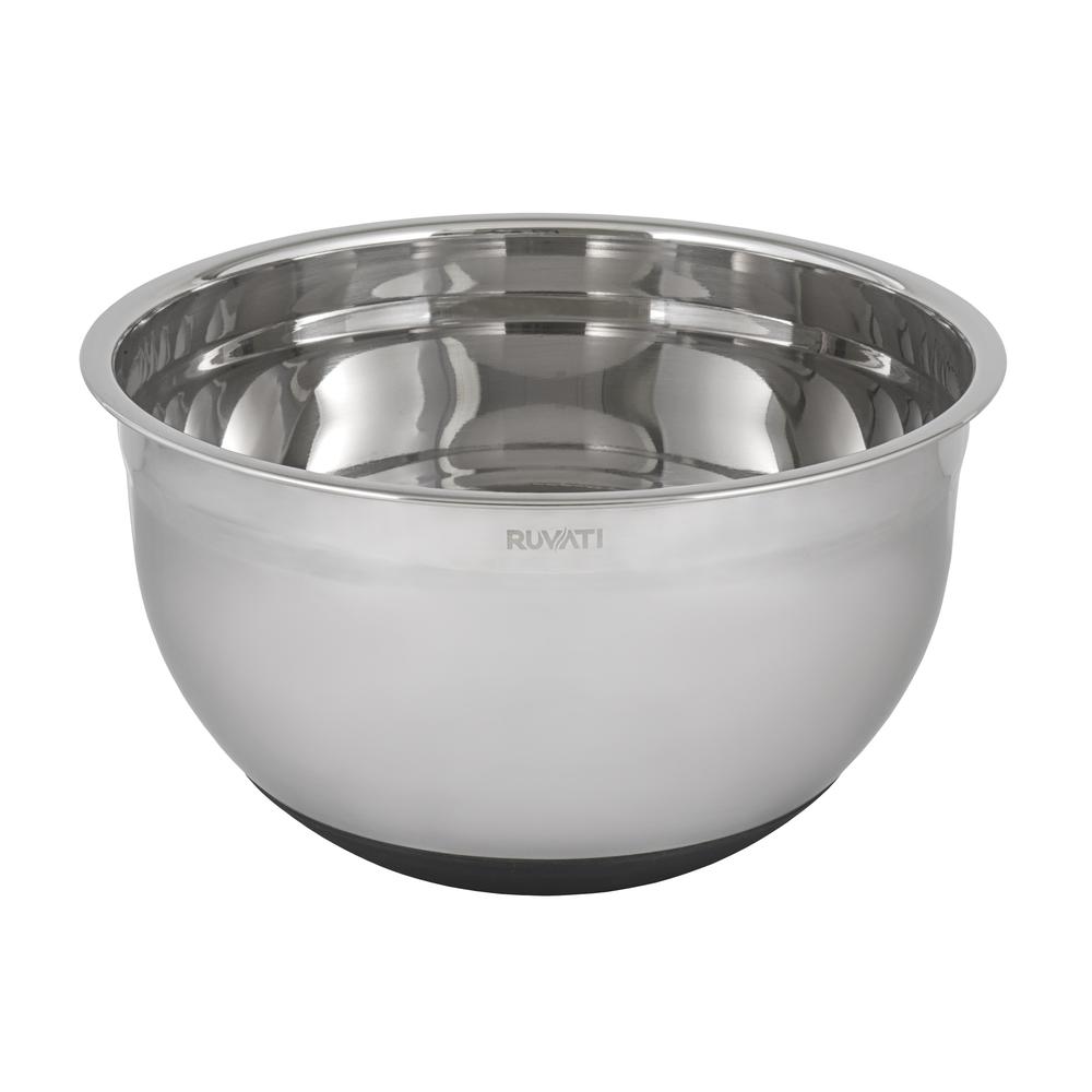 Ruvati 5 quart mixing bowl and colander set with grater attachments (6 piece set) - RVA1255. Picture 5