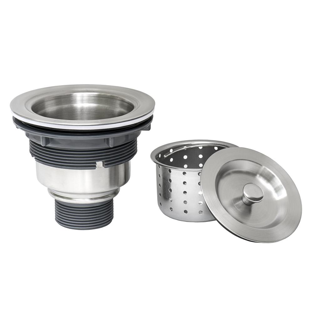Ruvati  Kitchen Sink Basket Strainer Stainless Steel. Picture 1