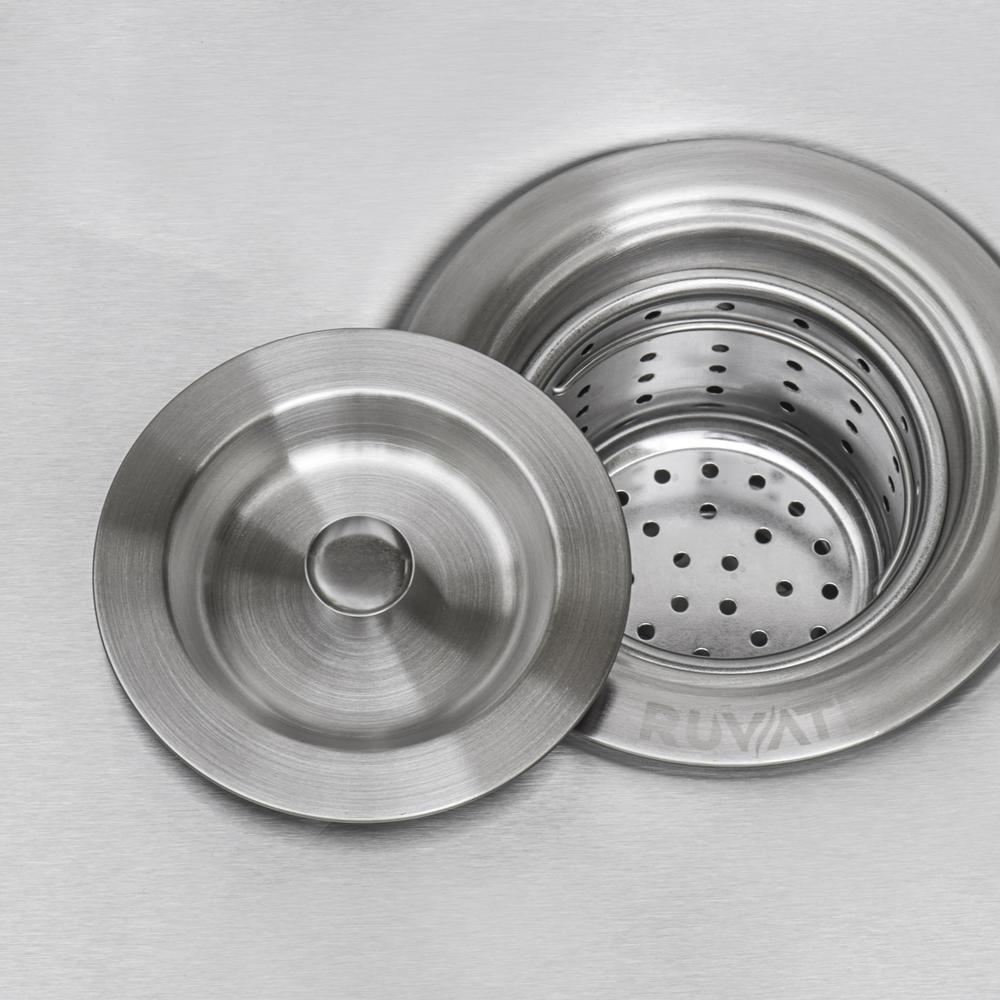 Ruvati  Kitchen Sink Basket Strainer Stainless Steel. Picture 2