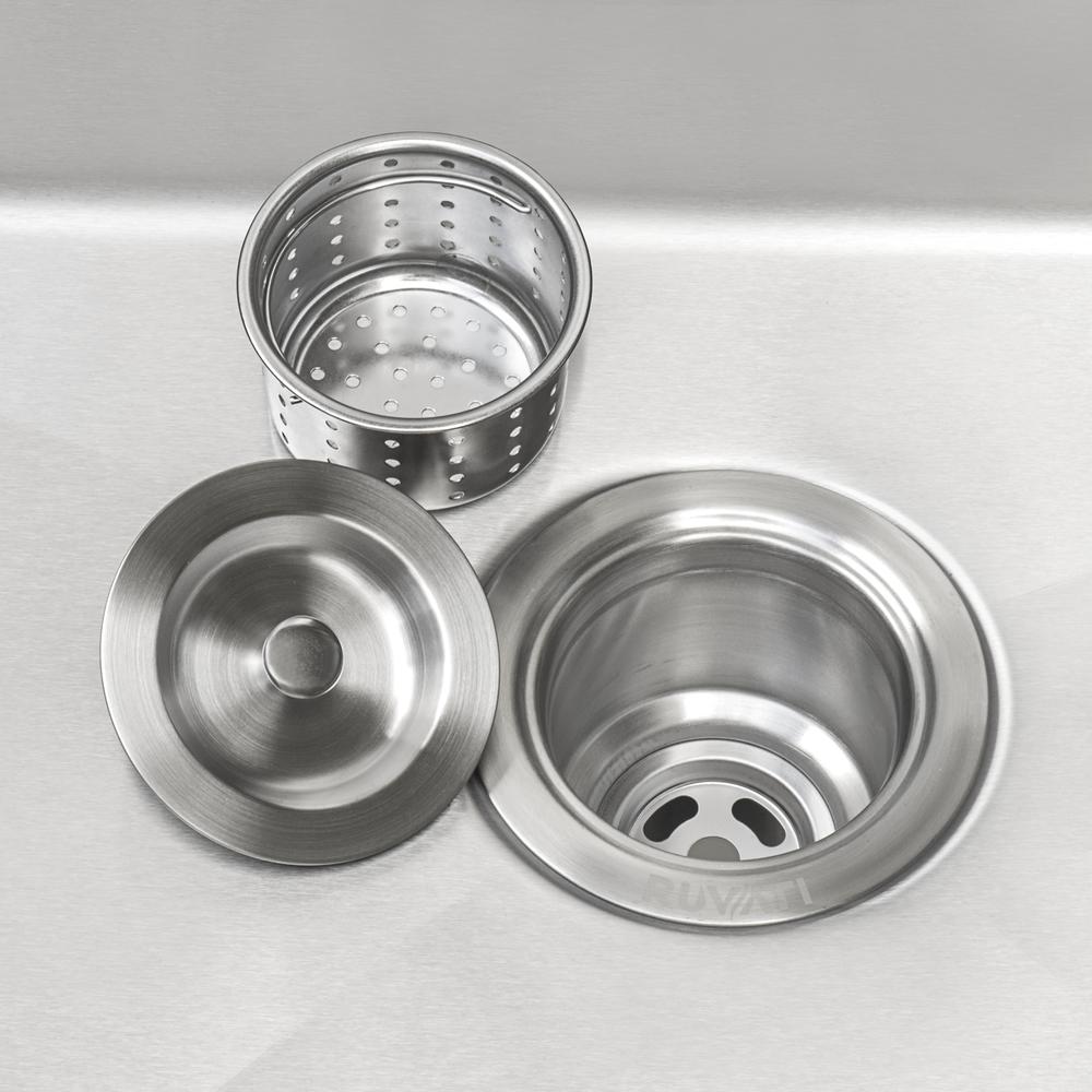 Ruvati  Kitchen Sink Basket Strainer Stainless Steel. Picture 3