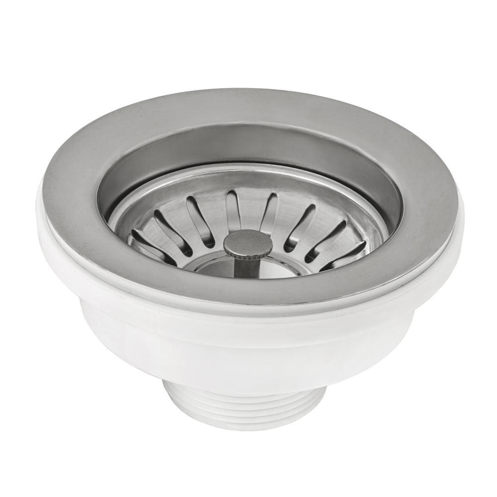 Ruvati Kitchen Sink Basket Strainer Drain Assembly Stainless Steel. Picture 1