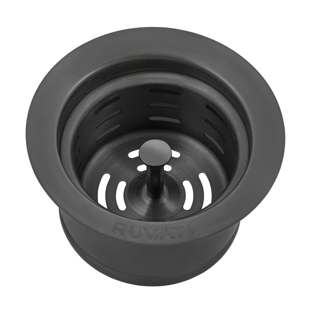 Ruvati Extended Garbage Disposal Flange with Deep Basket Strainer. Picture 2