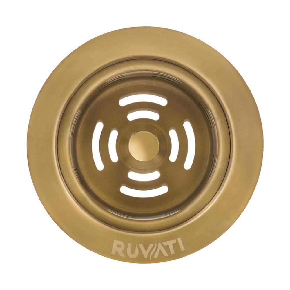Ruvati Extended Garbage Disposal Flange with Deep Basket Strainer. Picture 3