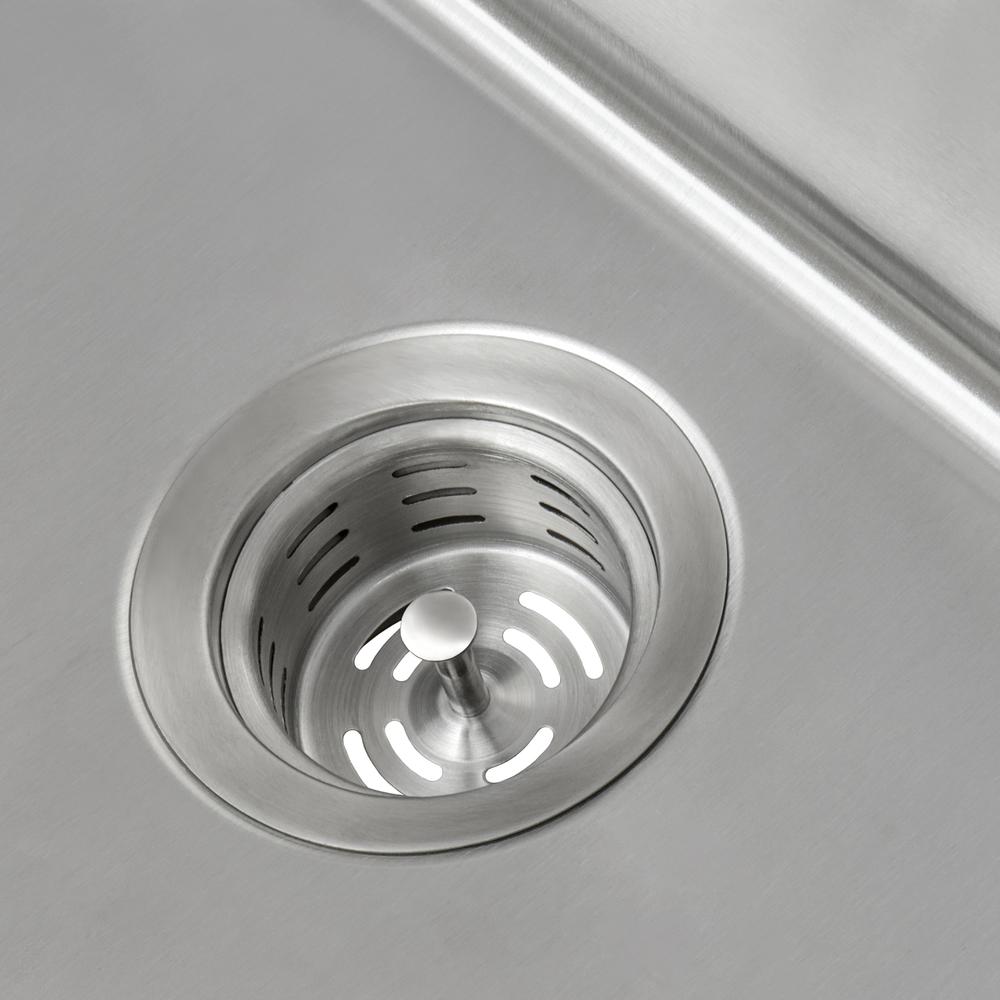 Ruvati Extended Garbage Disposal Flange with Deep Basket Strainer. Picture 2