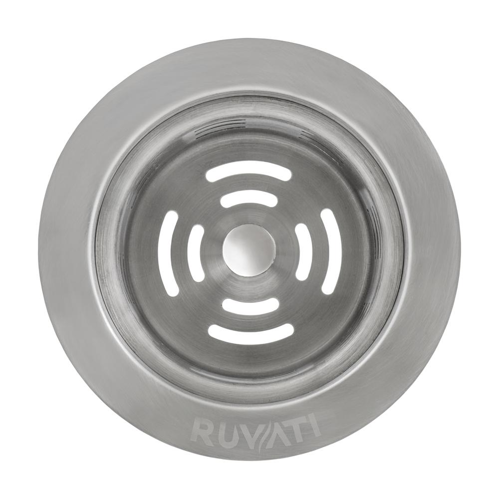 Ruvati Extended Garbage Disposal Flange with Deep Basket Strainer. Picture 4