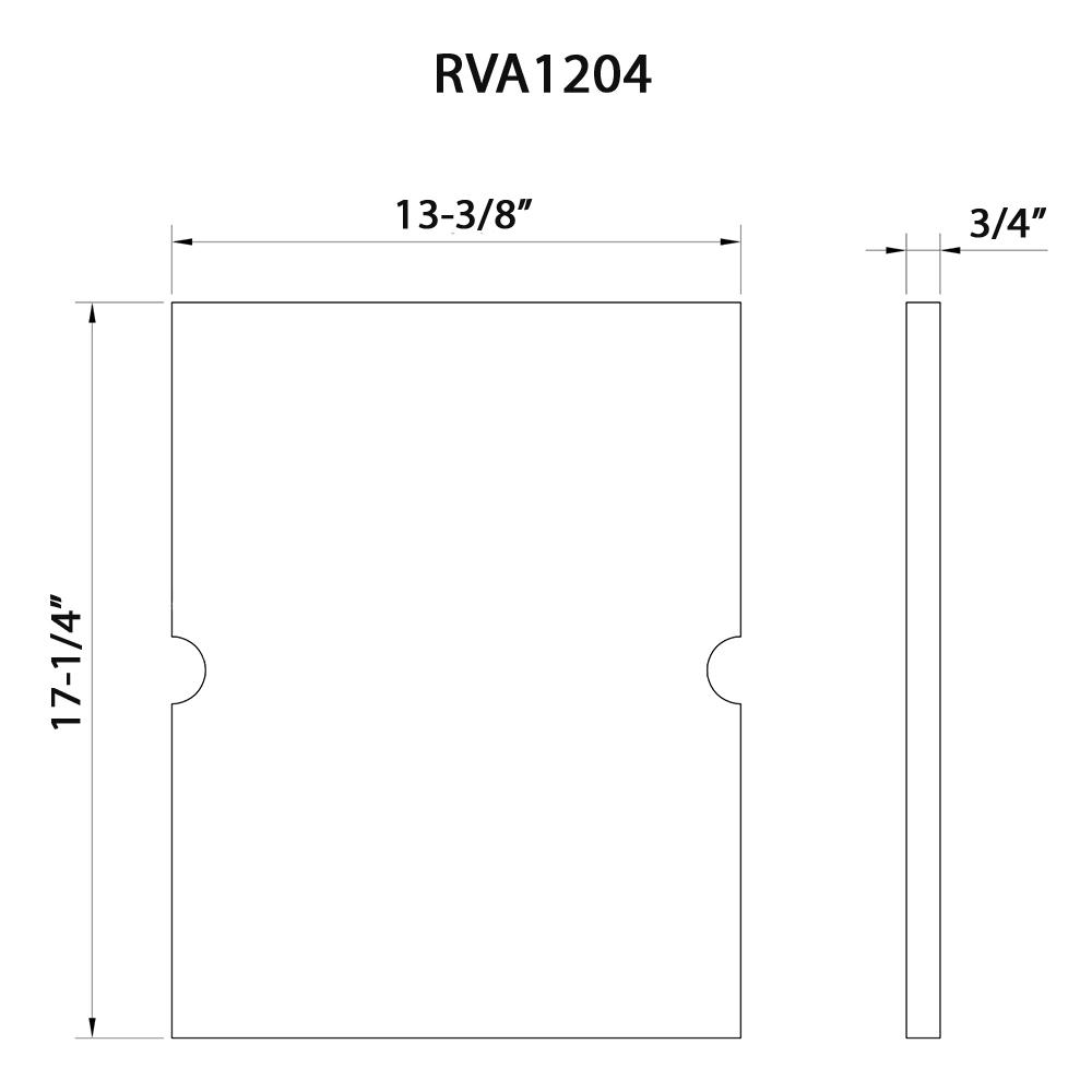 Ruvati 13-1/2 x 17 inch Solid Wood Replacement Cutting Board Sink Cover. Picture 3