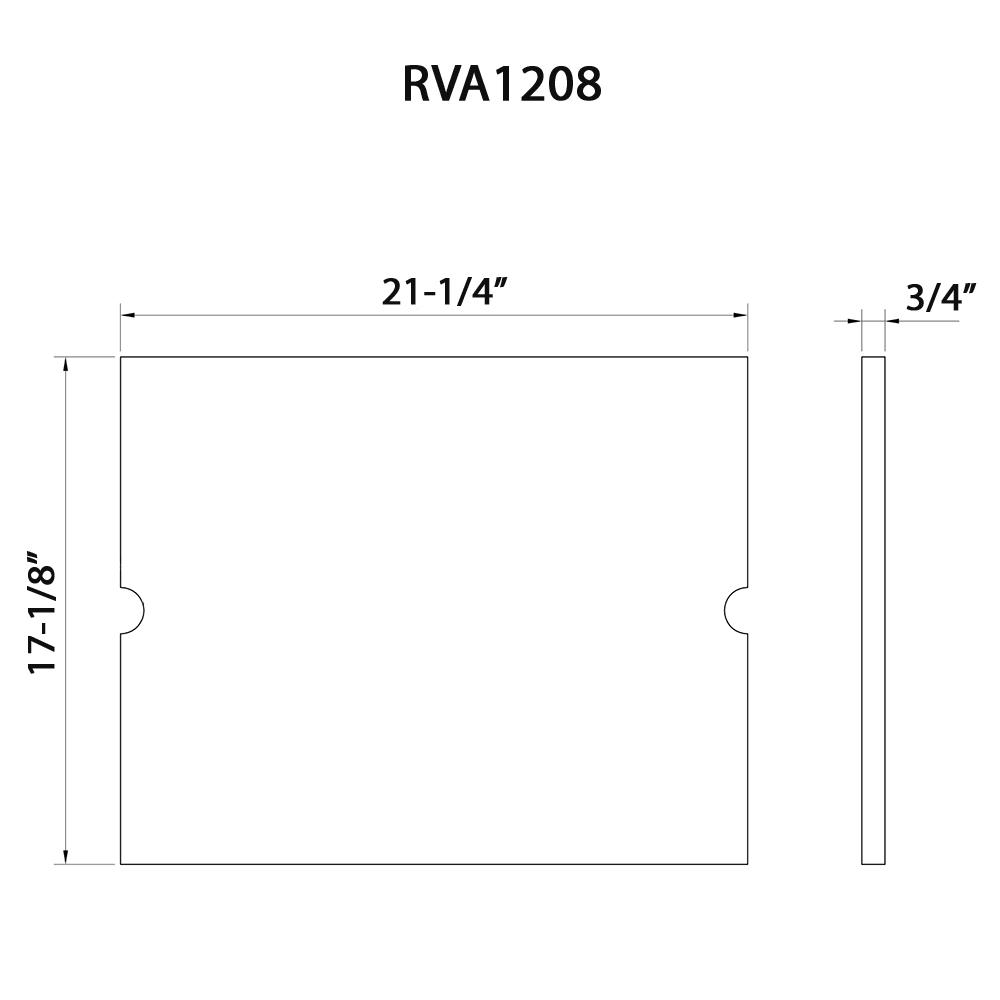 Ruvati 21 x 17 inch Solid Wood Replacement Cutting Board Sink Cover. Picture 1
