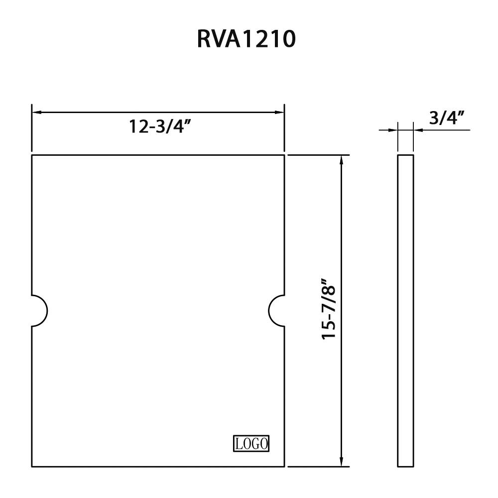 Ruvati 13 x 16 inch Solid Wood Replacement Cutting Board. Picture 3